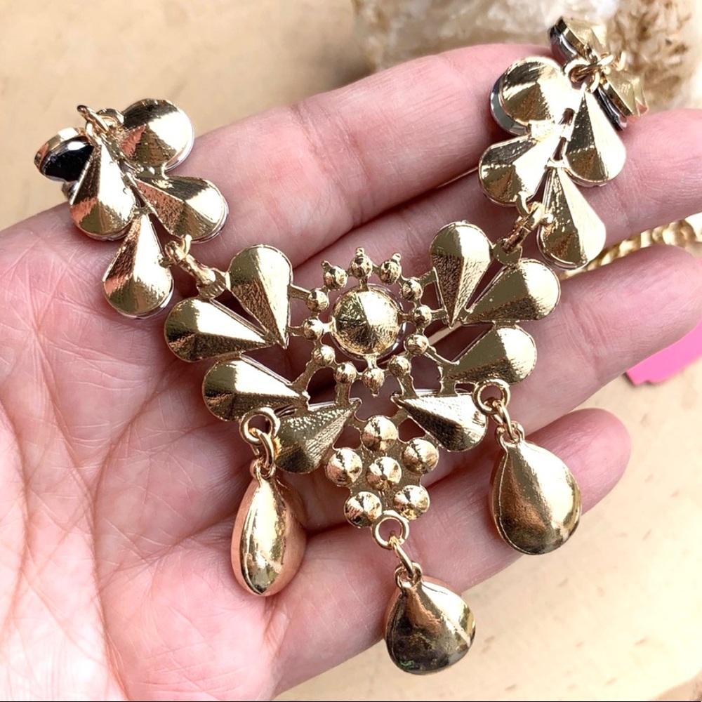 Beautiful Navy Blue Crystal Rhinestones Necklace - Picture 8 of 8